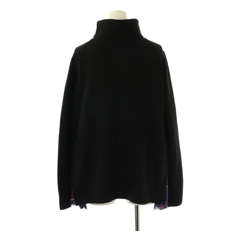 【sacai】ウール×ナイロン ドッキング タートルネック ブルゾン 8020000998499_1.jpg
