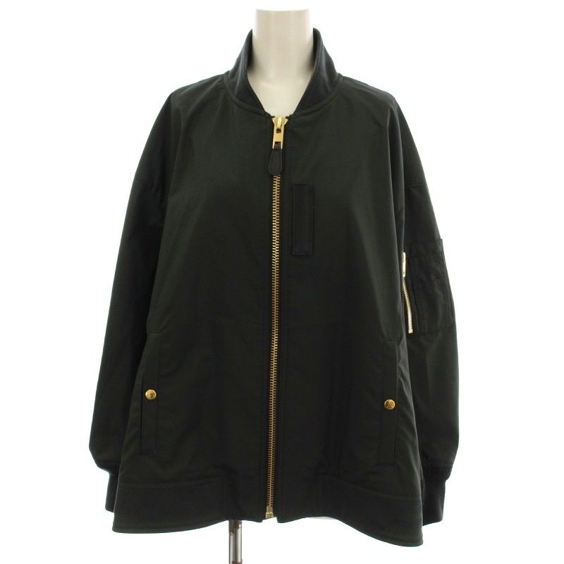 ザ リラクス THE RERACS MA-1 ジャケット ジップアップ ブルゾン 36 黒 ブラック 22SS-237L-UASP | G