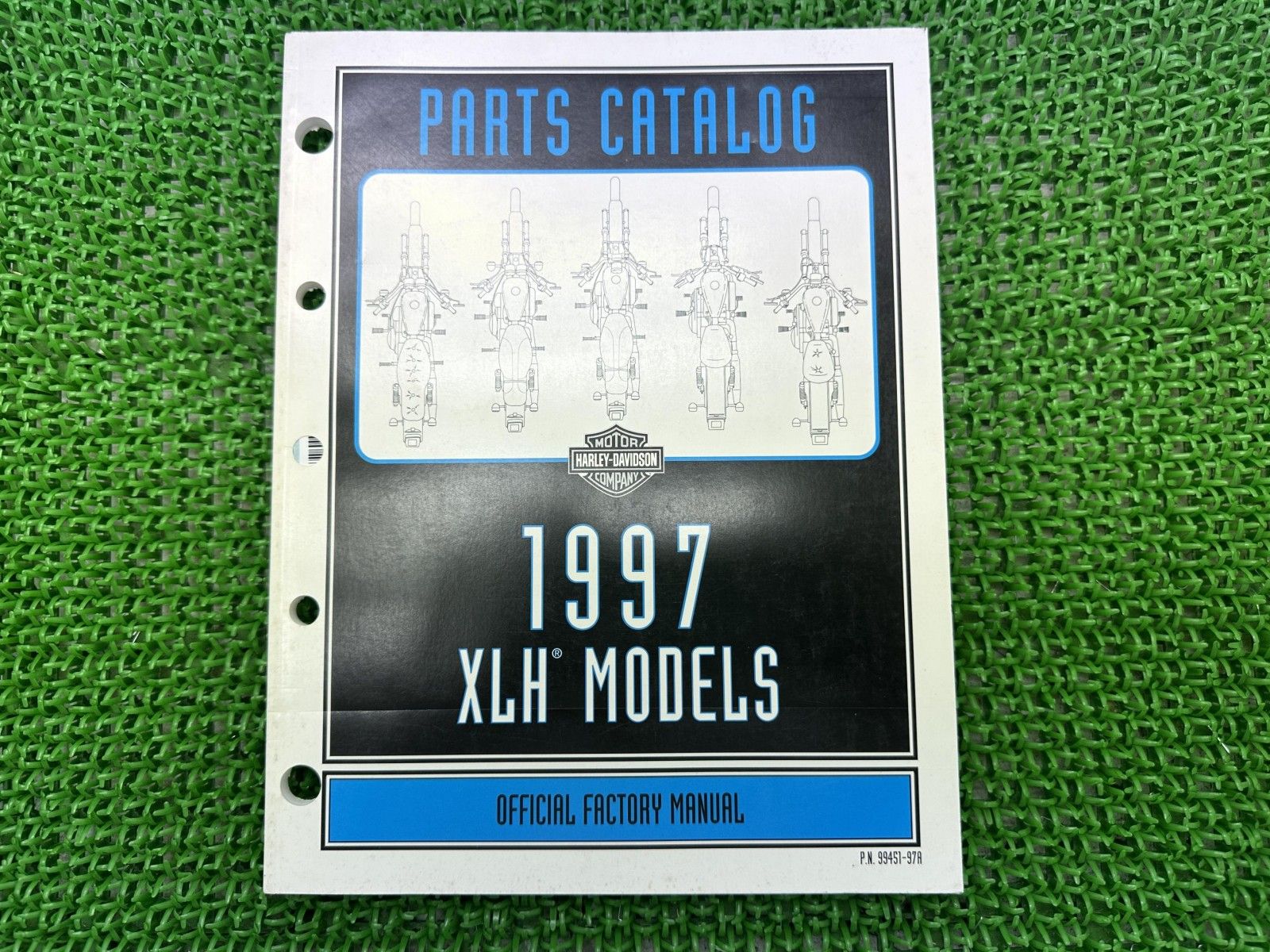 XLH パーツリスト 英語版 ハーレー 正規 バイク 整備書 スポーツスター 1997年XLHモデル パーツカタログ 車検 パーツカタログ aW