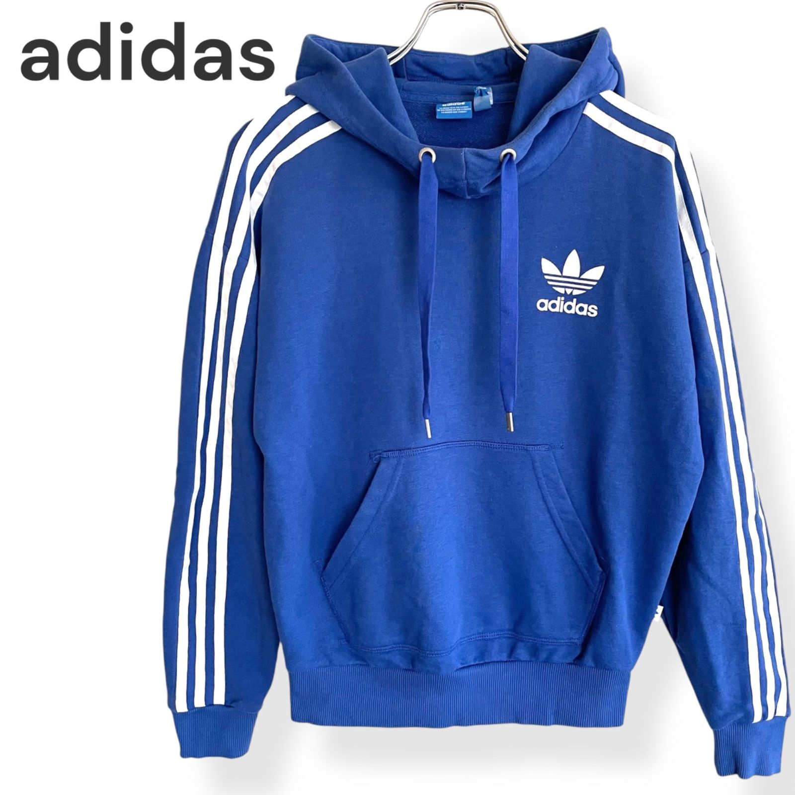 adidas アディダス メンズ レディース ウィメンズ パーカー 青