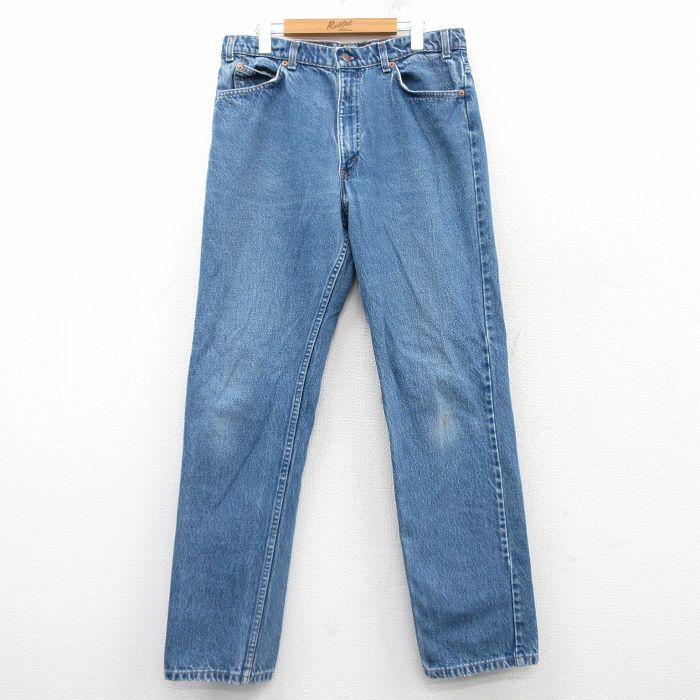 W35/古着 リーバイス Levis ジーンズ メンズ 90s コットン 紺 ネイビー デニム spe 25feb20 中古 ボトムス ジーパン Gパン ロング パンツ
