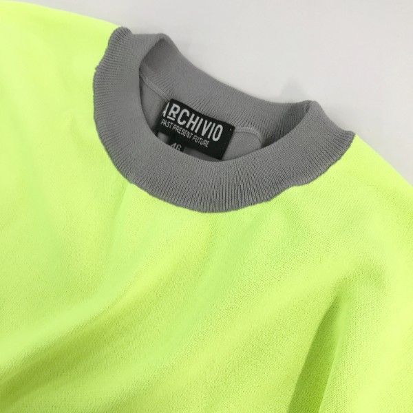 アルチビオセーター archivio 【美品】アルチビオ セーター ピンク×グレー 下部