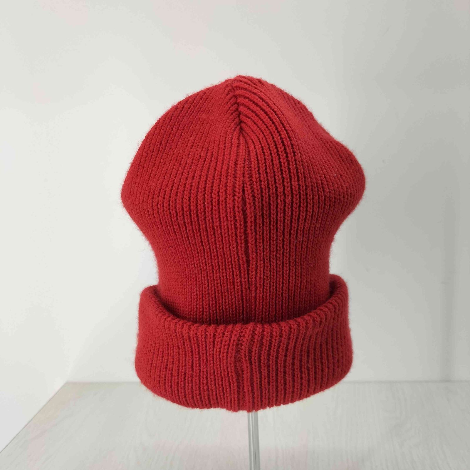 セントマイケル SAINT MICHAEL 23AW KNIT CAP/SAINT/RED ロゴワッペン 