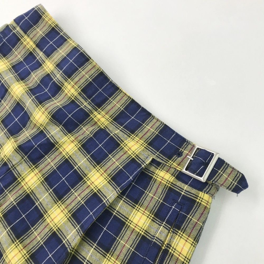 BEAMS GOLF レディース スカート S チェック柄黄色