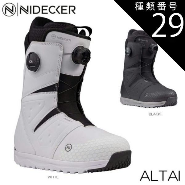 種類29：WHITE/27.0 ナイデッカー スノーボード ブーツ 23-24 NIDECKER