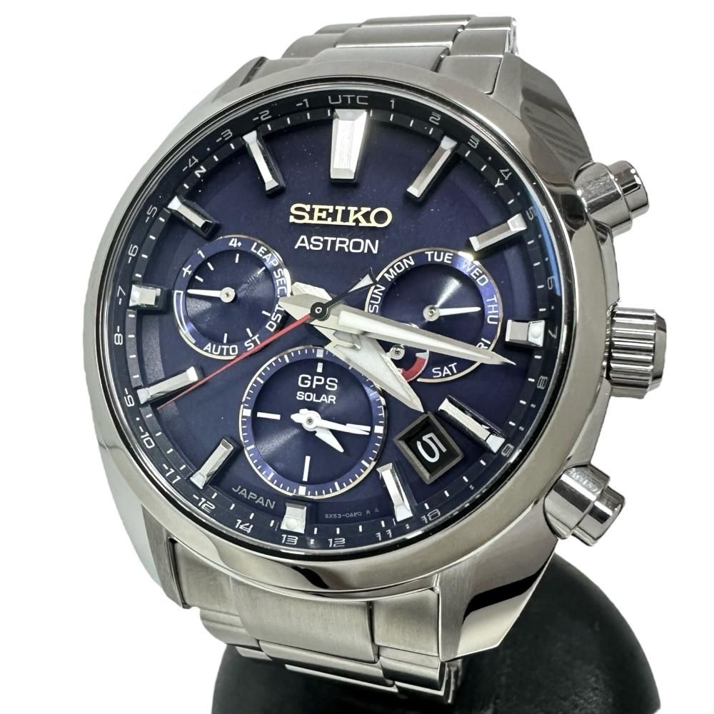 SEIKO|セイコー アストロン 大谷翔平 2025年 モデル SBXC115 5X53-0BT0 GPS 1700本 紺|ネイビー 腕時計 ステンレススチール ソーラー ブルー文字盤 メンズ 真子質店 GD