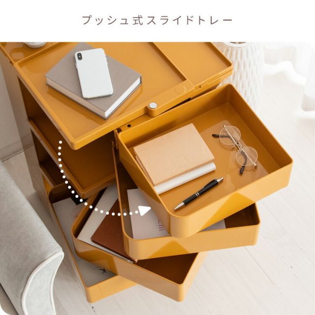 キャスターのみ取付 天板付き