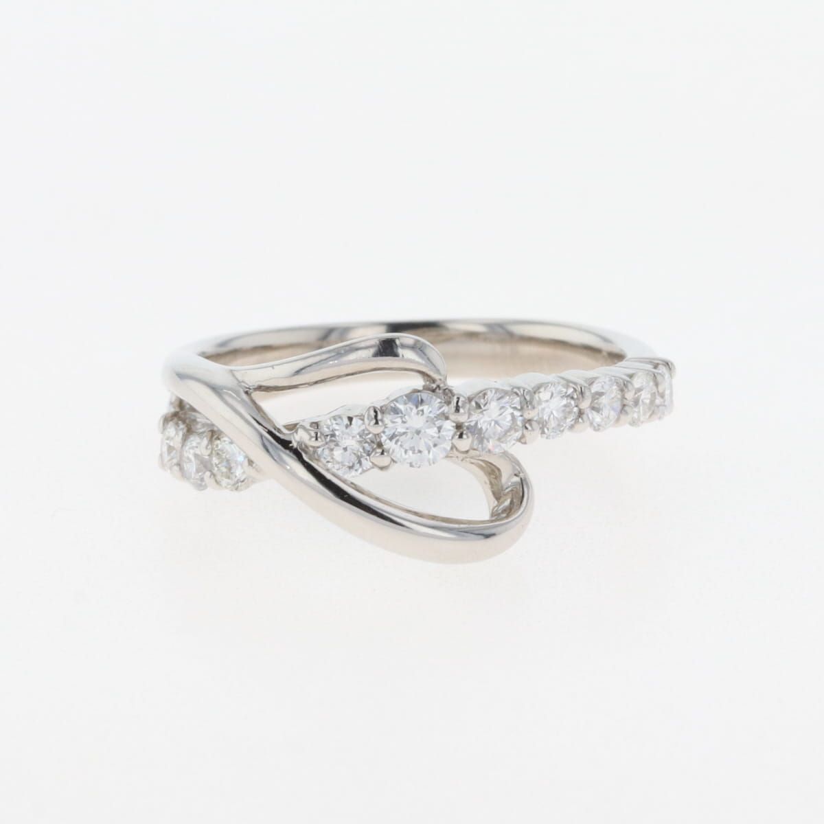 在庫一掃】 メレダイヤ デザインリング プラチナ 指輪 リング 11.5号  