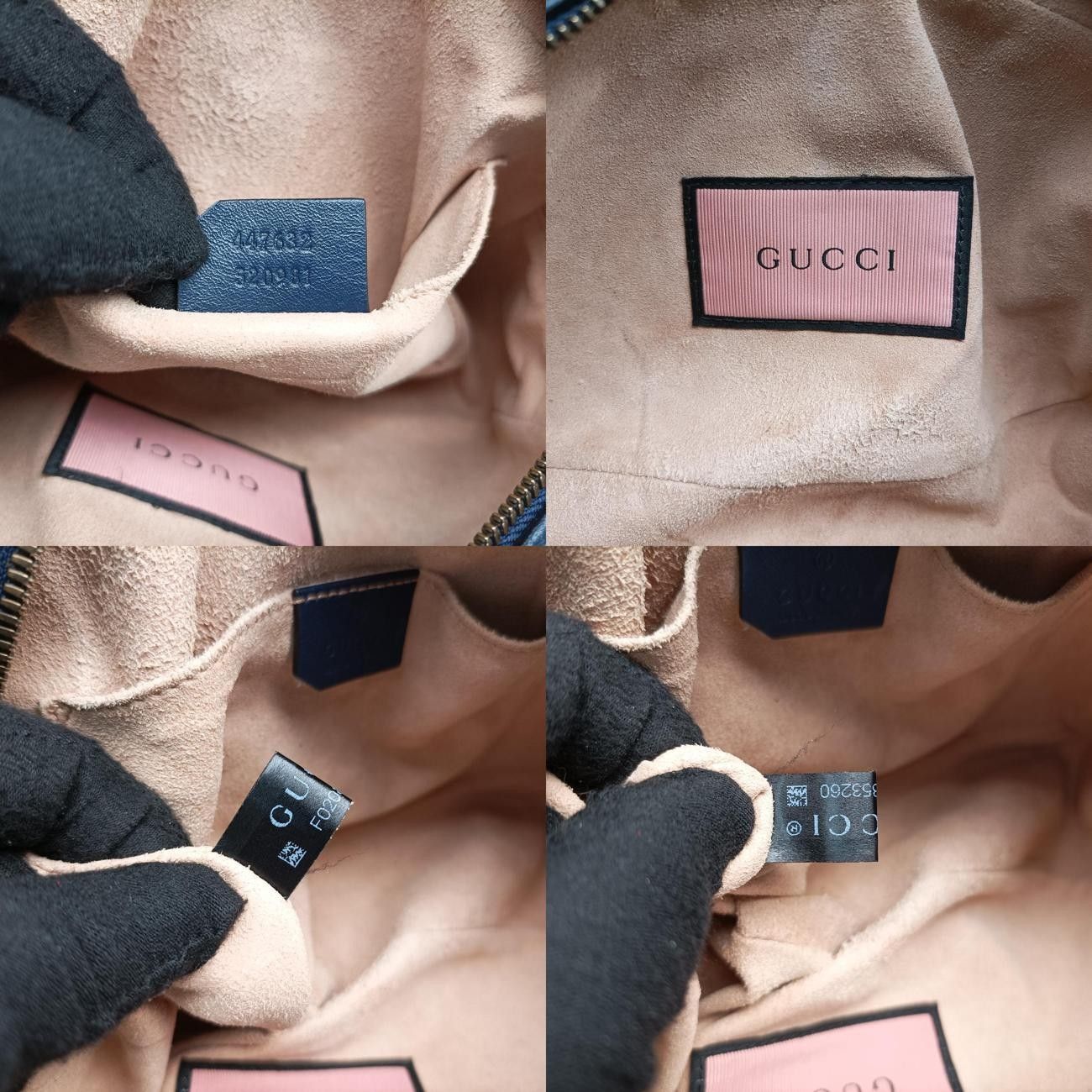 グッチGucciGGマーモントブルーレザー447632F020853260