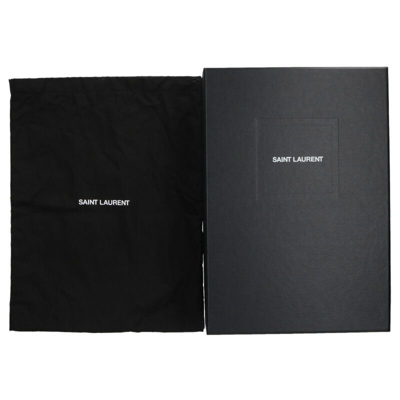 サンローランパリ　テディ クリーパー スエードレザーシューズ ブラック　42.5 SAINT LAURENT PARIS(サンローランパリ) スウェードドレス
