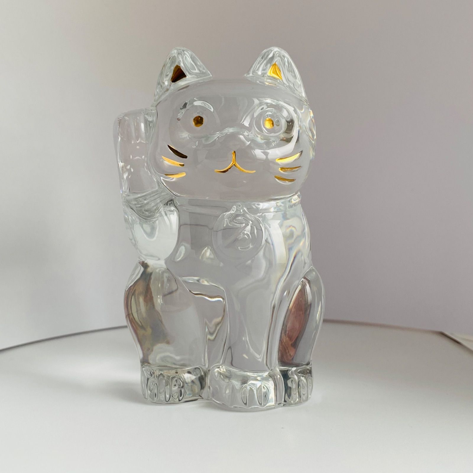 バカラ Baccarat Lucky Cat ラッキーキャット 招き猫 インテリア 置物