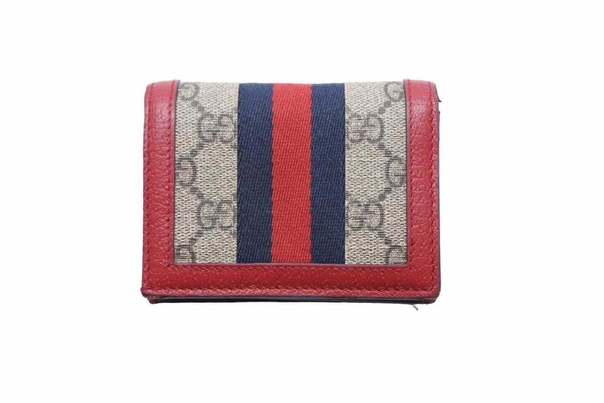 GUCCI グッチ 二つ折り財布 クイーン マーガレット ビー コンパクト