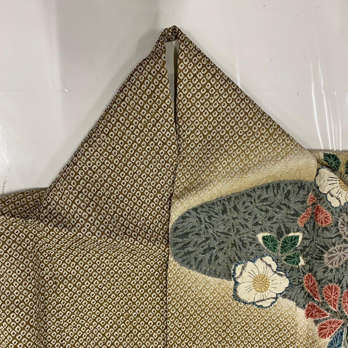 袷 辻が花柄