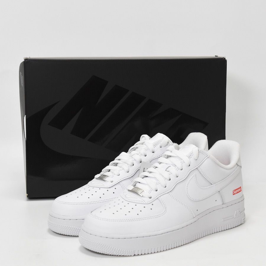 新品 未使用】NEW Supreme × Nike Air Force 1 Low White シュプリーム