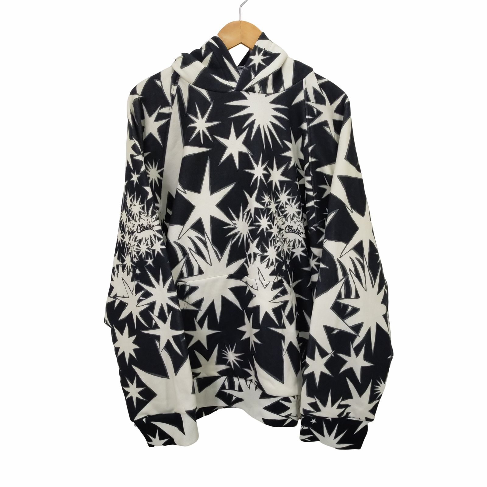 アンダーカバー JUN TAKAHASHI ワイドフーディー Cluster2 アンダーカバー UNDER COVER JUN TAKAHASHI 総柄ワイド