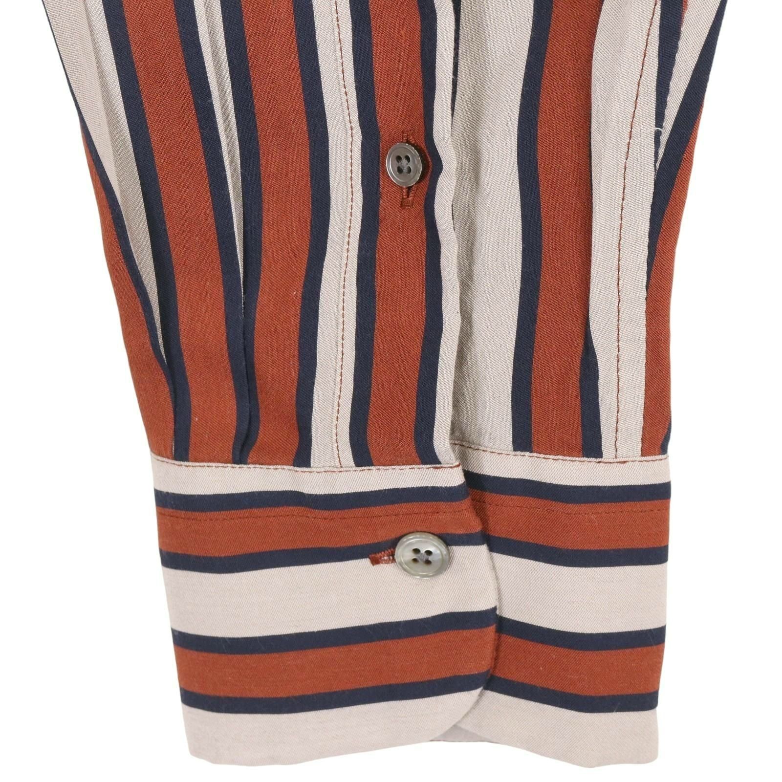 新品 Bagutta ストライプ オープンカラー シャツ BAGUTTA バグッタ ストライプオープンカラーシャツ＊ - メルカリ