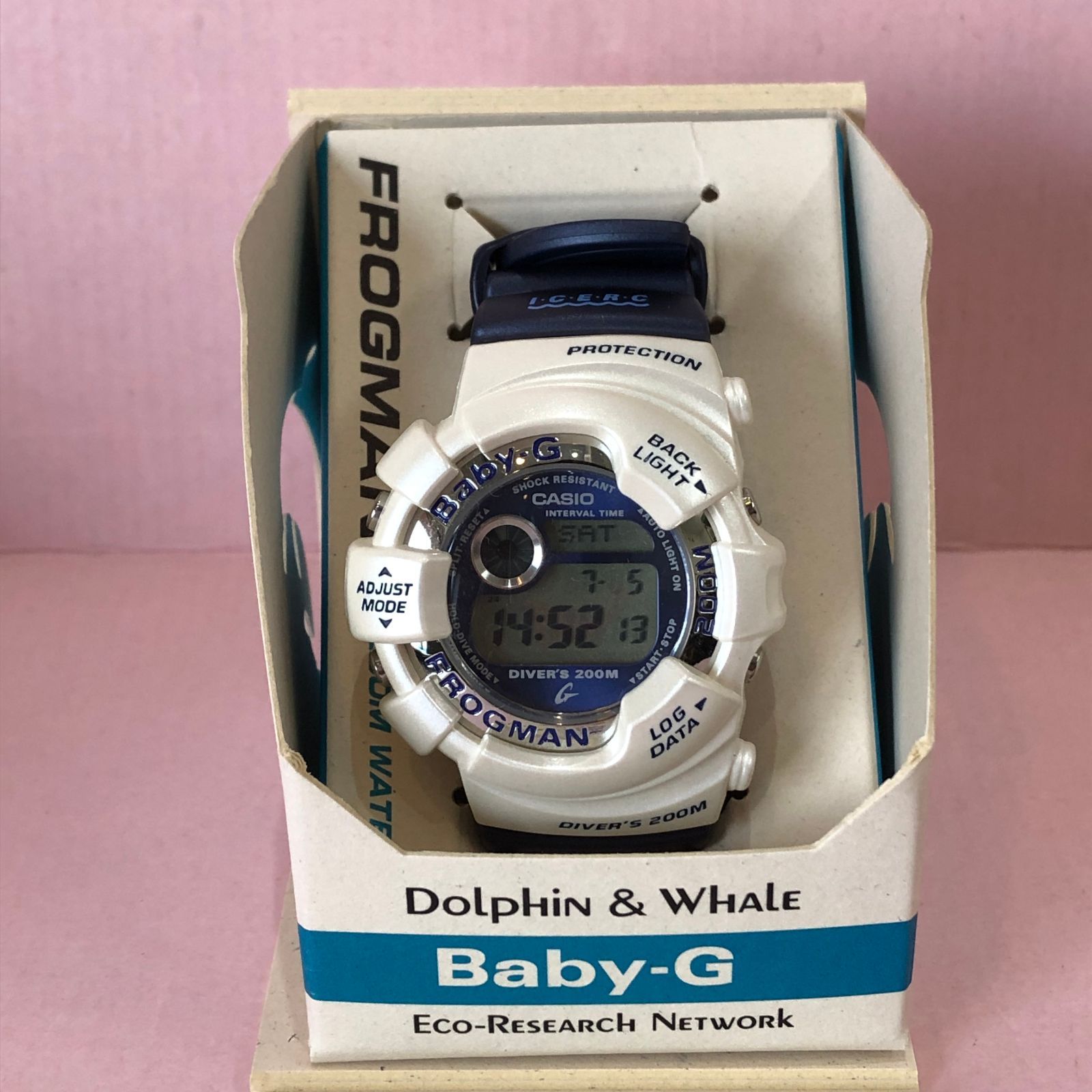 速くおよび自由な Baby-G フロッグマン 中古美品 G-SHOCK BGW-100K-2JR イルクジ 時計