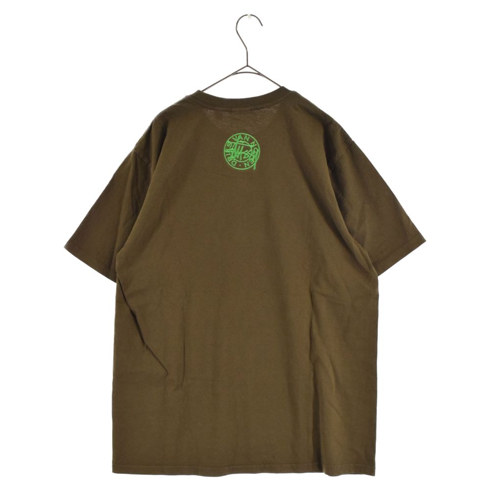 STUSSY (ステューシー) ×DRIES VAN NOTEN AIR BRUSH TEE エアブラシTシャツ 半袖カットソー 3903779  カーキ - メルカリ