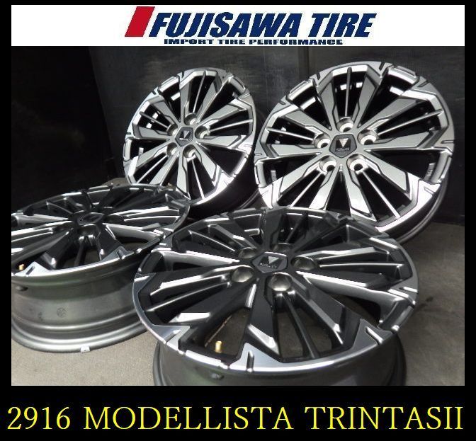 2916 A▲ ▲MODELLISTA TRINITASII ホイール▲15x5.5J 5穴 PCD100 40▲4本