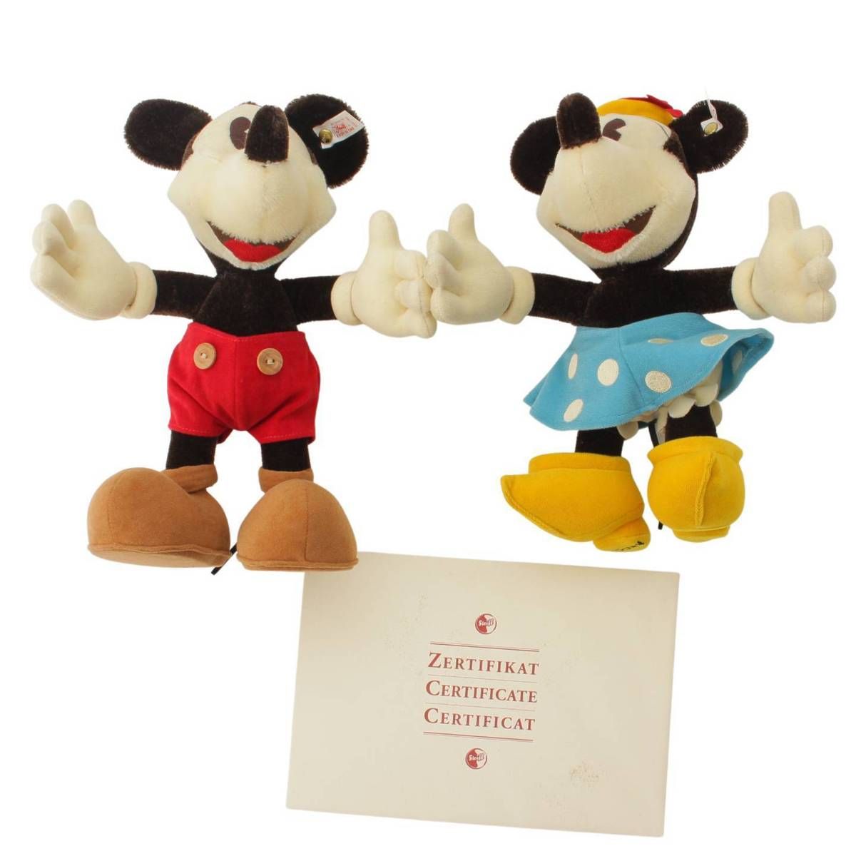 シュタイフ ミッキー&ミニーマウス セット 70周年 - メルカリ