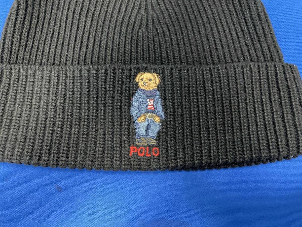 【新品】POLO RALPH LAUREN　ラルフローレンニット帽 ポロベア POLO RALPH LAUREN ポロベア ニット帽 RalphLauren ソリッド