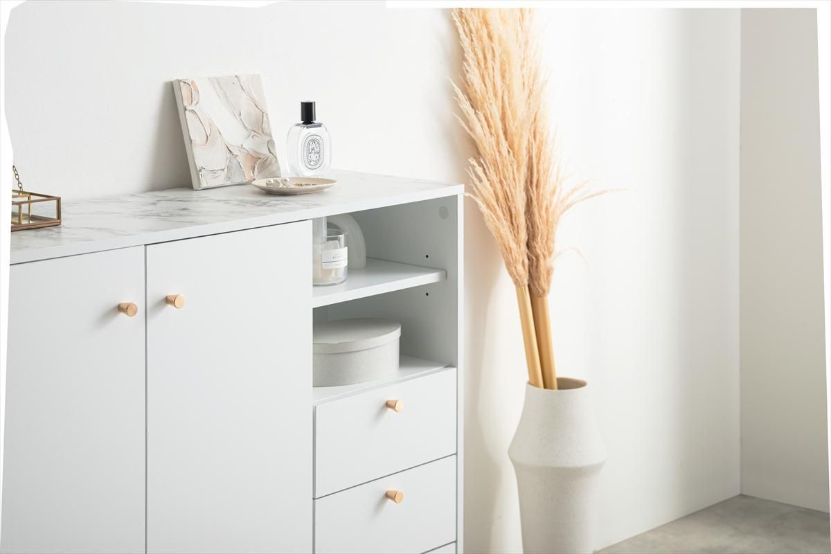 大理石柄 ホワイト