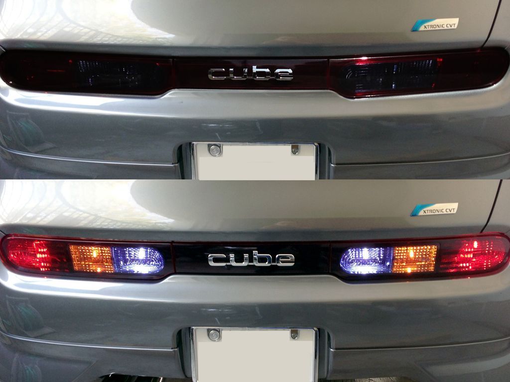 Tint+再使用できる スモークフィルム キューブ Z12 テールランプ用