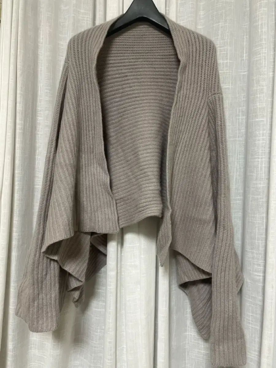 アッシュグレー カシミア 100 カーディガン