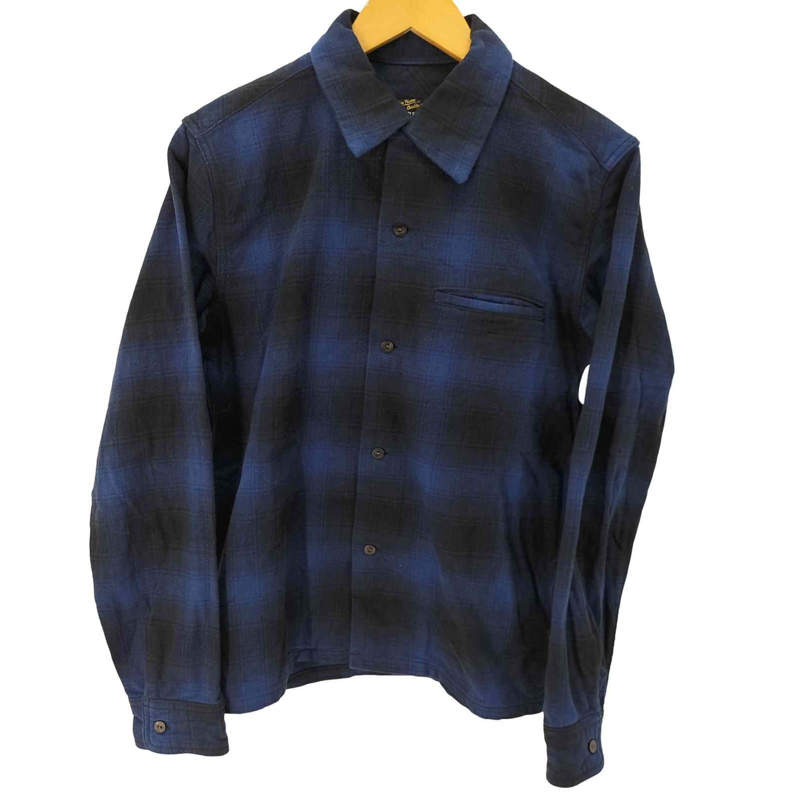 エイトジー EIGHT-G 9oz HEAVY OMBRE CHACK OPEN COLLAR SHIRTS メンズ JPN：M 