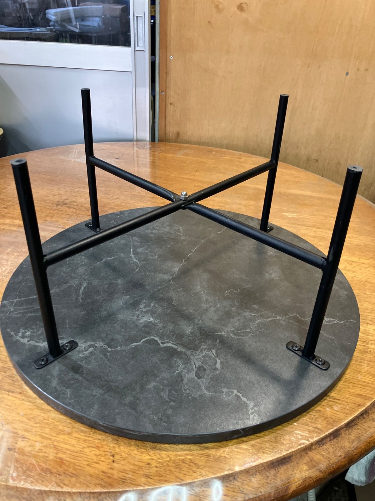 Termissal 大理石柄 ネストテーブル 丸テーブル 幅約50cm - メルカリ