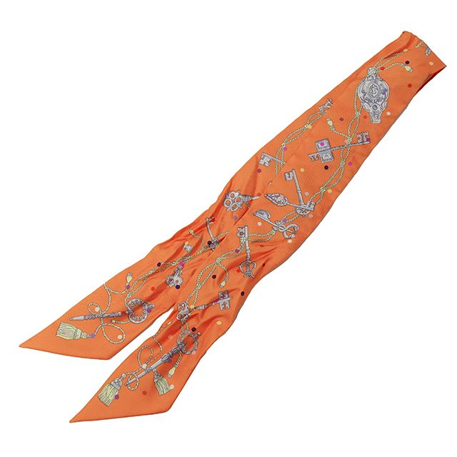 エルメス HERMES スカーフ ツイリー Les Cles a Pois レディース