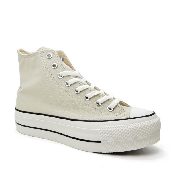 【新品未使用　レディース】MHL　コンバースハイカットスニーカー　ホワイト23 CONVERSE コンバース スニーカー レディース ハイカット 靴 白
