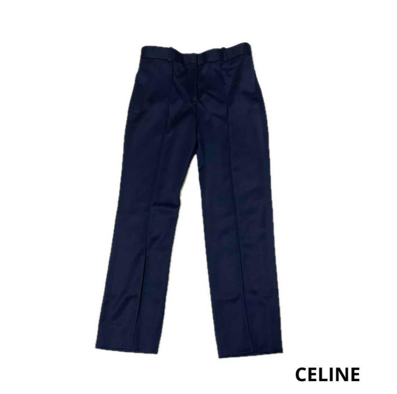 ● ●CELINE●センタークリースステッチ●カシミヤ シルク混●スラックス