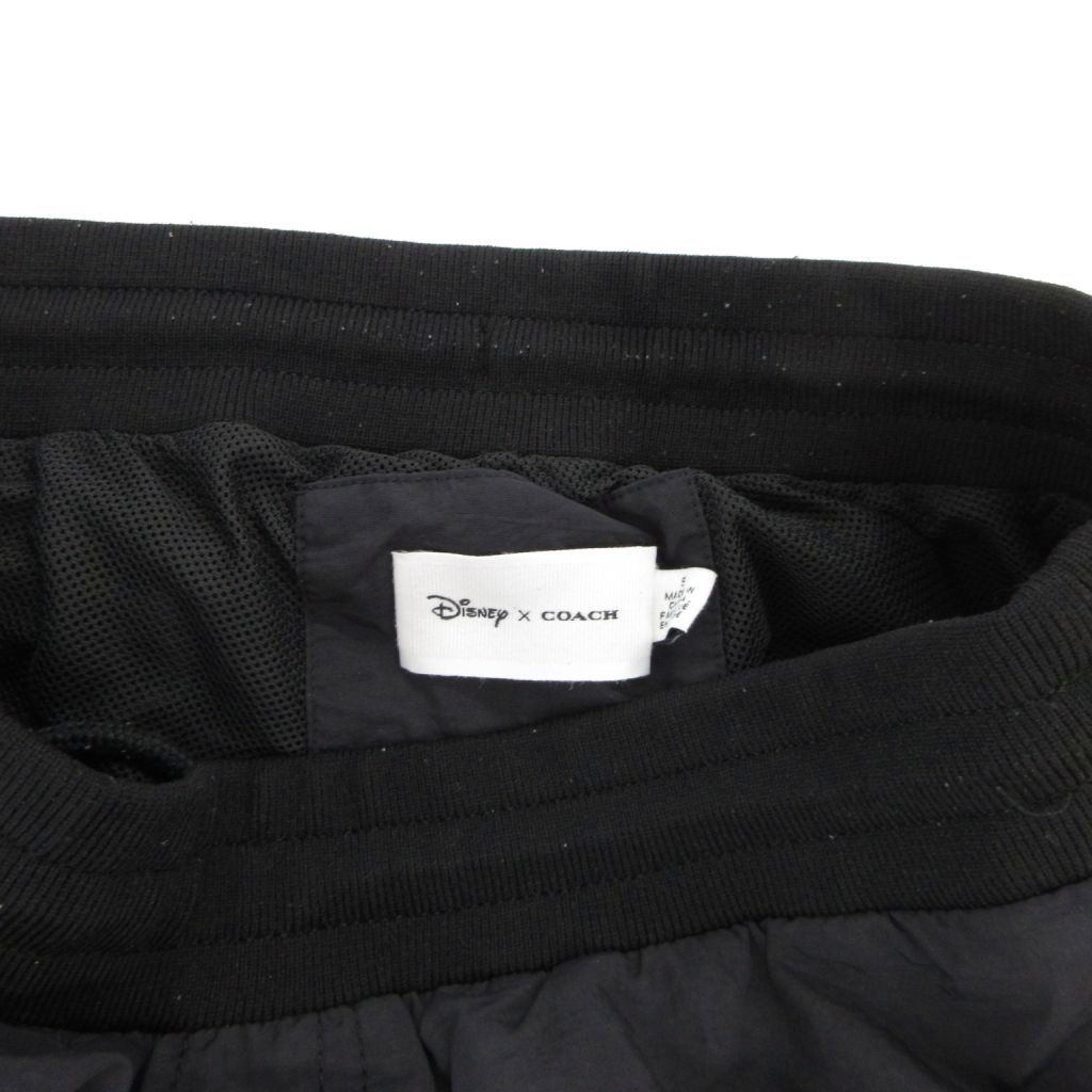 コーチ COACH × DISNEY テックパンツ ミッキー刺繍 イージー S 黒 ブラック JS GY19 DECORATOM_COM_BR