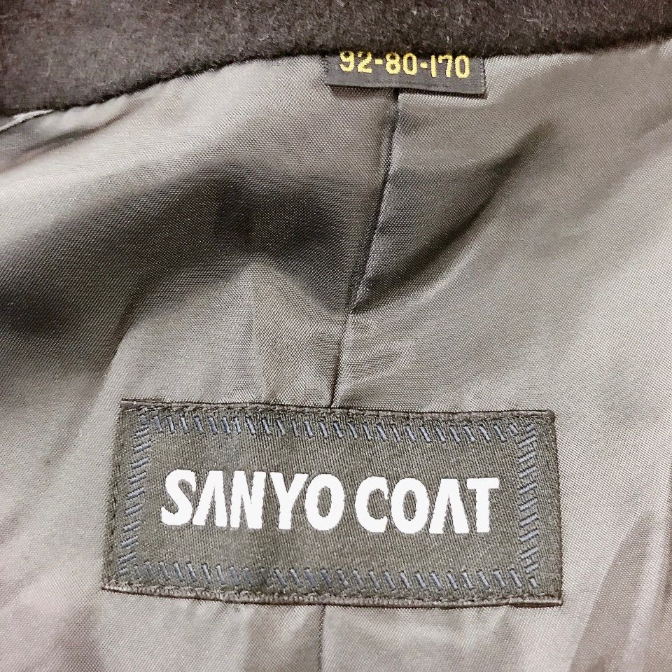 SANYO COAT ロングコート ブラック 黒 アウター メンズ