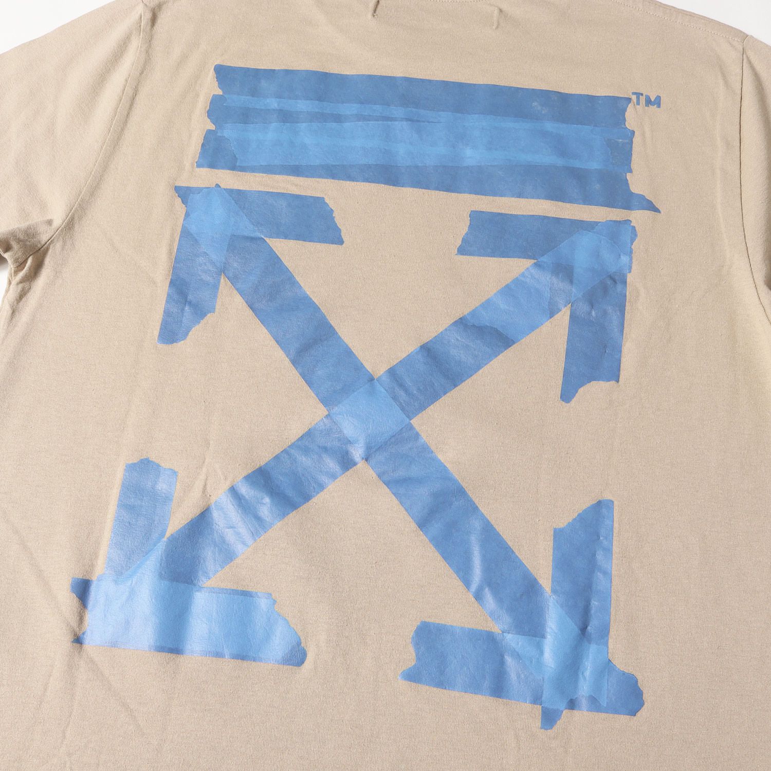 OFF-WHITE オフホワイト Tシャツ サイズ:S / 20AW 絵画 グラフィック クルーネック Tシャツ (CARAVAGGIO S/S SLIM TEE) / ベージュ / トップス カットソー 半袖【メンズ】【中古】【美品】【K4498】 美品】OFF-WHITE オフホワイト Tシャツ サイズ:S / 20AW 絵画