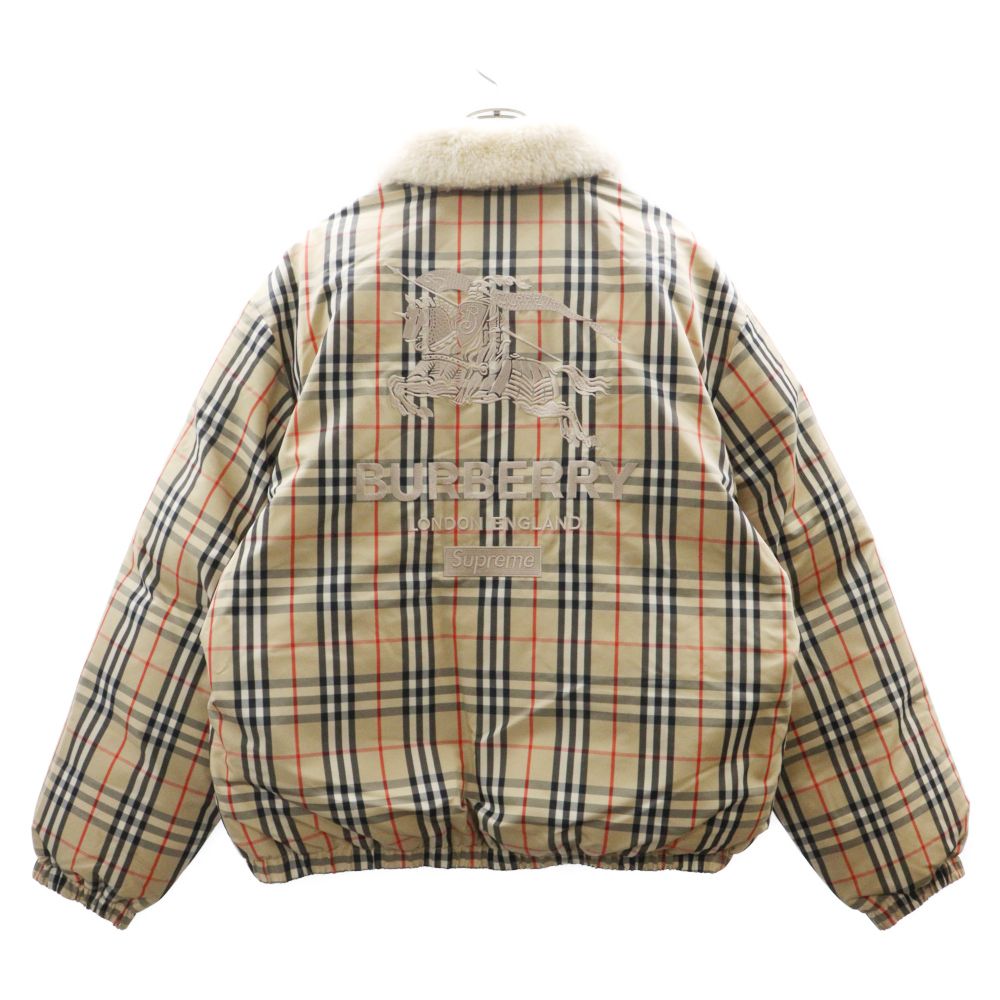 SUPREME (シュプリーム) 22SS ×BURBERRY Shearling Collar Down Puffer 