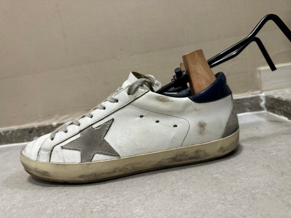 【雷市場（ポンジャン）商品韓国直送】41 GOLDEN GOOSE(ゴールデングース) スーパースター ネイビータブ