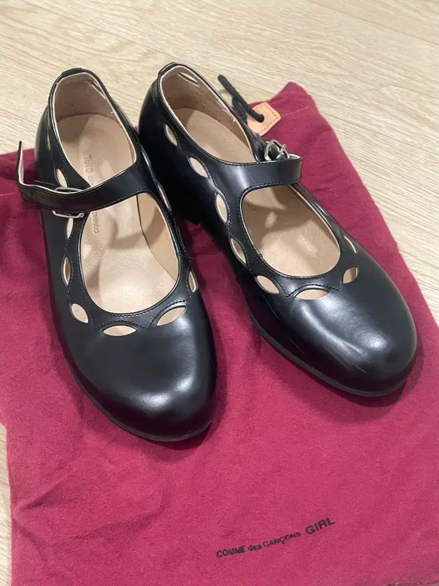 COMMEdesGARCONS GIRL× E COX メリージェーン コムデギャルソン ガール George Cox レザーメリージェーンシューズ