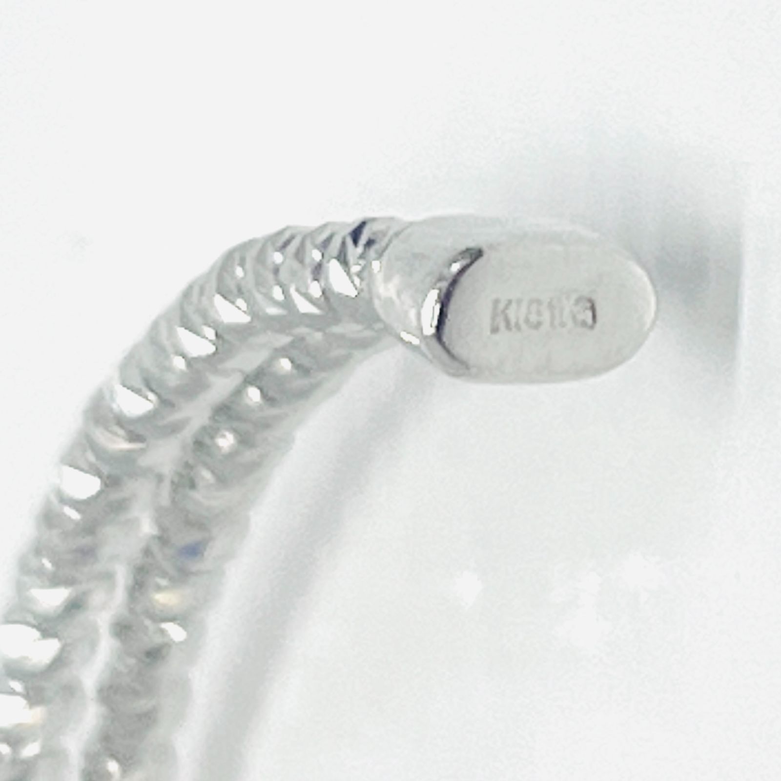 新品 18金 ホワイトゴールド ダイヤカット ミラーボール 幅2mm 2
