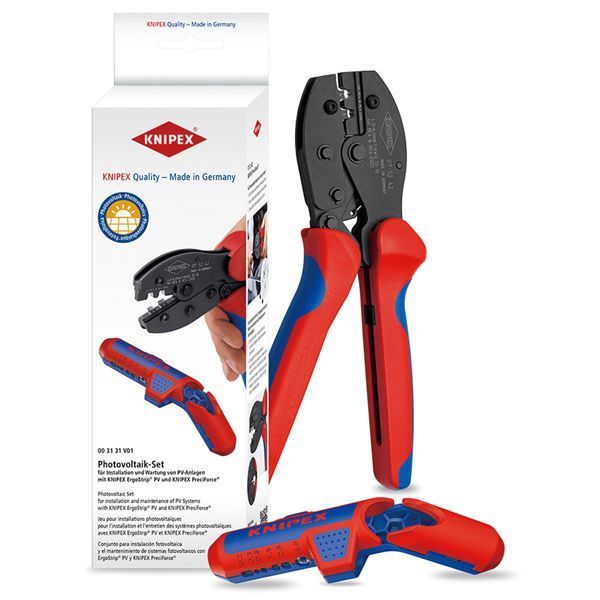 生産完了品 KNIPEX クニペックス エルゴストリップ＆圧着ペンチセット 003131V01SB