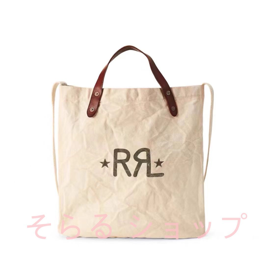 RRL Canvas Logo Tote トートバッグ ダブルアールエル  男女兼用