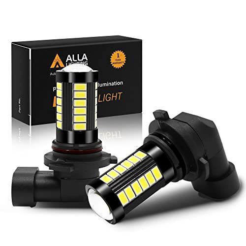 H10/9145/9140 Alla Lighting 9145 H10 LED フォグライト電球 6000K キセノンホワイト 2800ルーメン Xtreme Super Bright PY20D 9140 9155 12V 交換用 5730 33-SMD