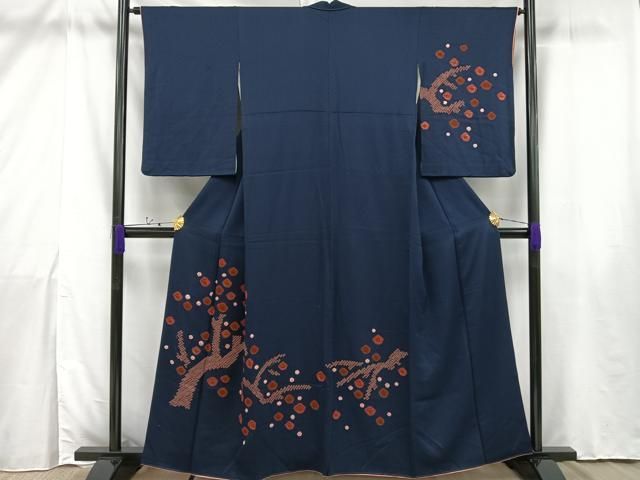 平和屋着物○訪問着 総絞り 黒地 さが美扱い 正絹 逸品 AAAU8288zg