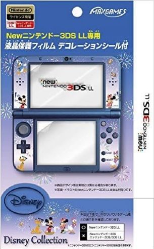 【中古】Newニンテンドー3DS専用液晶保護フィルム デコレーションシール付 ミッキー&ミニー Newニンテンドー3DS LL専用液晶保護フィルム デコレーションシール付