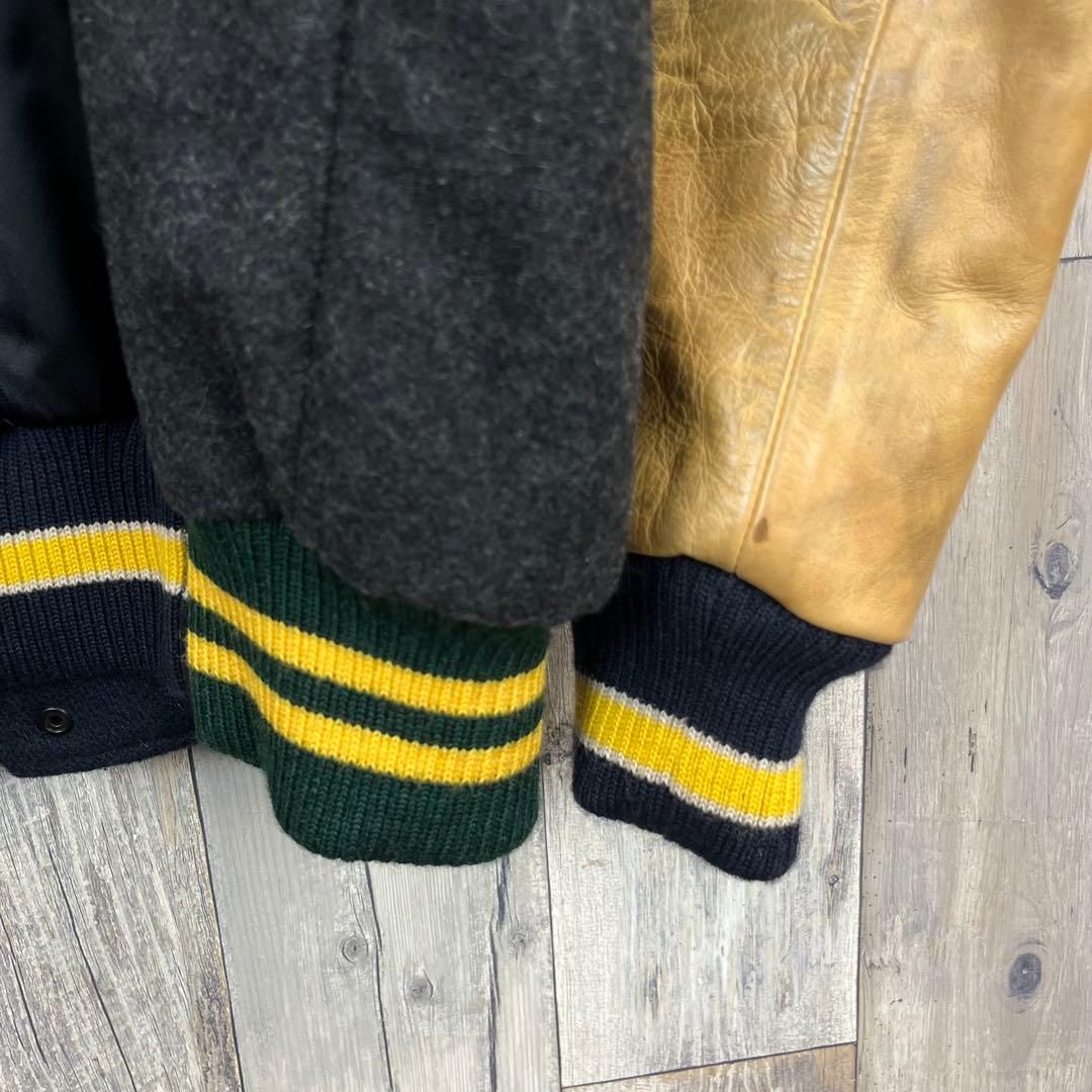 DIESEL ディーゼル 中綿 レザー切り替え 再構築 スタジャン L - メルカリ