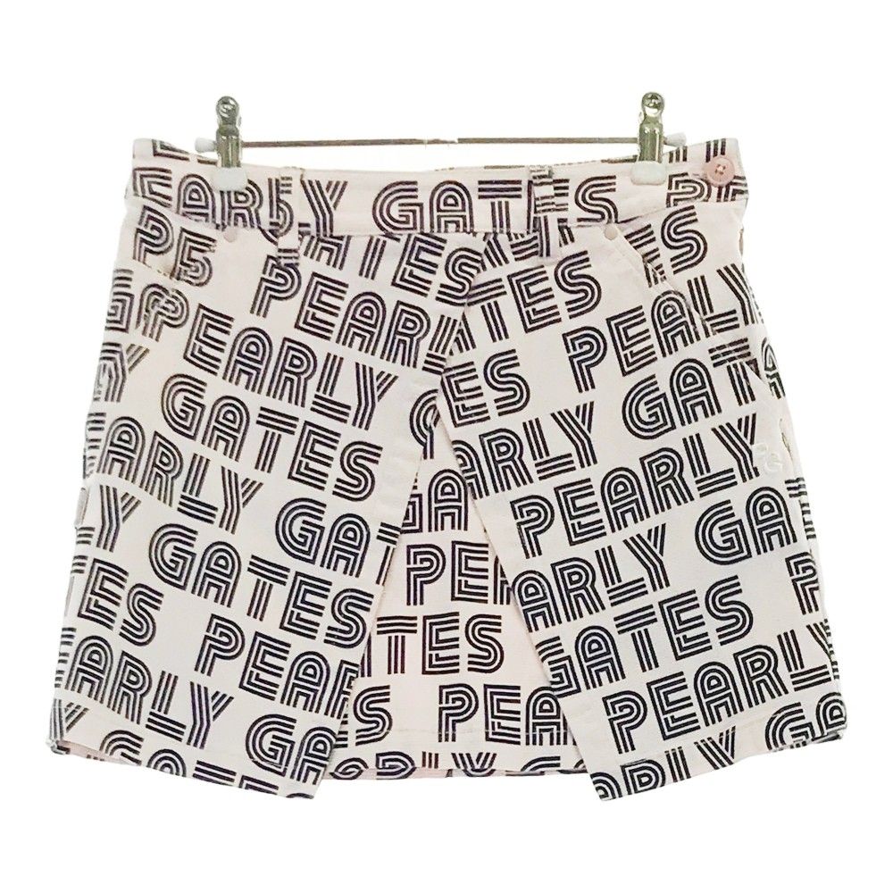 PEARLY GATES パーリーゲイツ ロゴ総柄プリント ストレッチスカート Nyストレッチドビースカート ＜ロゴヒョウ柄＞ | PEARLY GATES