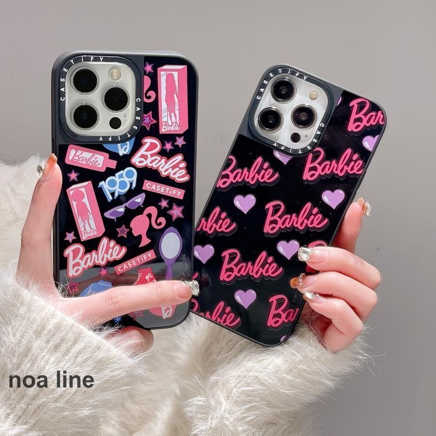 スマホケース バービー 鏡面 ファッション ピンク 耐衝撃 インスタ ins アイフォンケース iphone16 iphone15