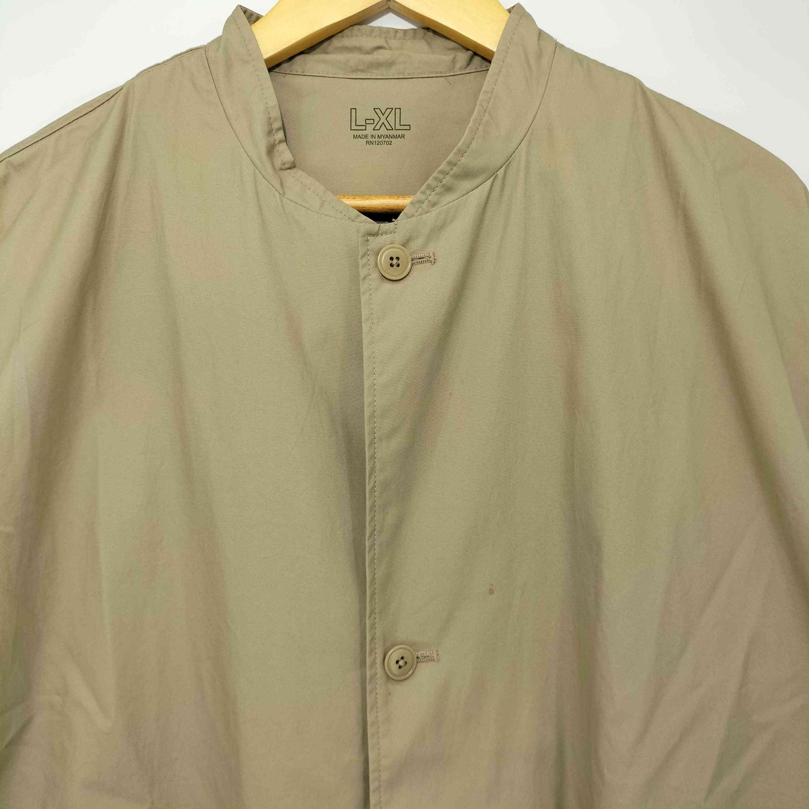MUJILABO 撥水高密度織りスタンドカラージャケット　男女兼用　L-XL MUJI Labo ムジラボ 撥水高密度織りスタンドカラージャケット L