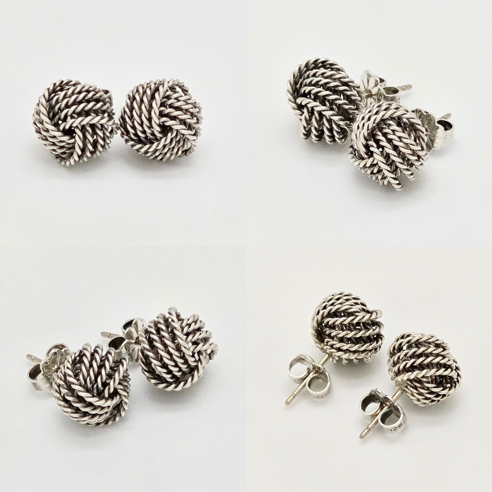 TIFFANY&Co.(ティファニー) ピアス美品 ツイストノット シルバー